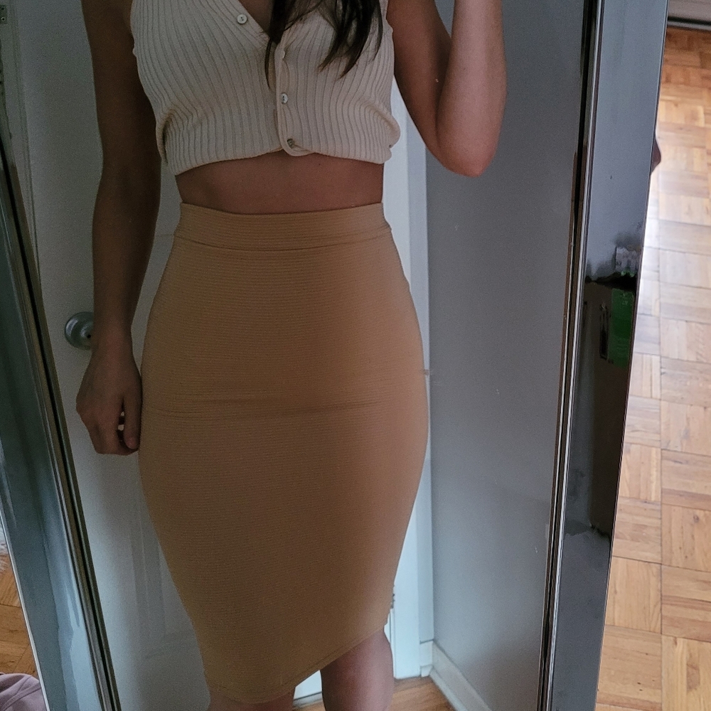 Missguided Skirt Tan